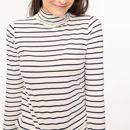 Printed tissue turtleneck | J.Crew Factory