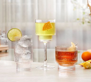 Carousel Highball Glasses - Set of 4 | Pottery Barn (US)