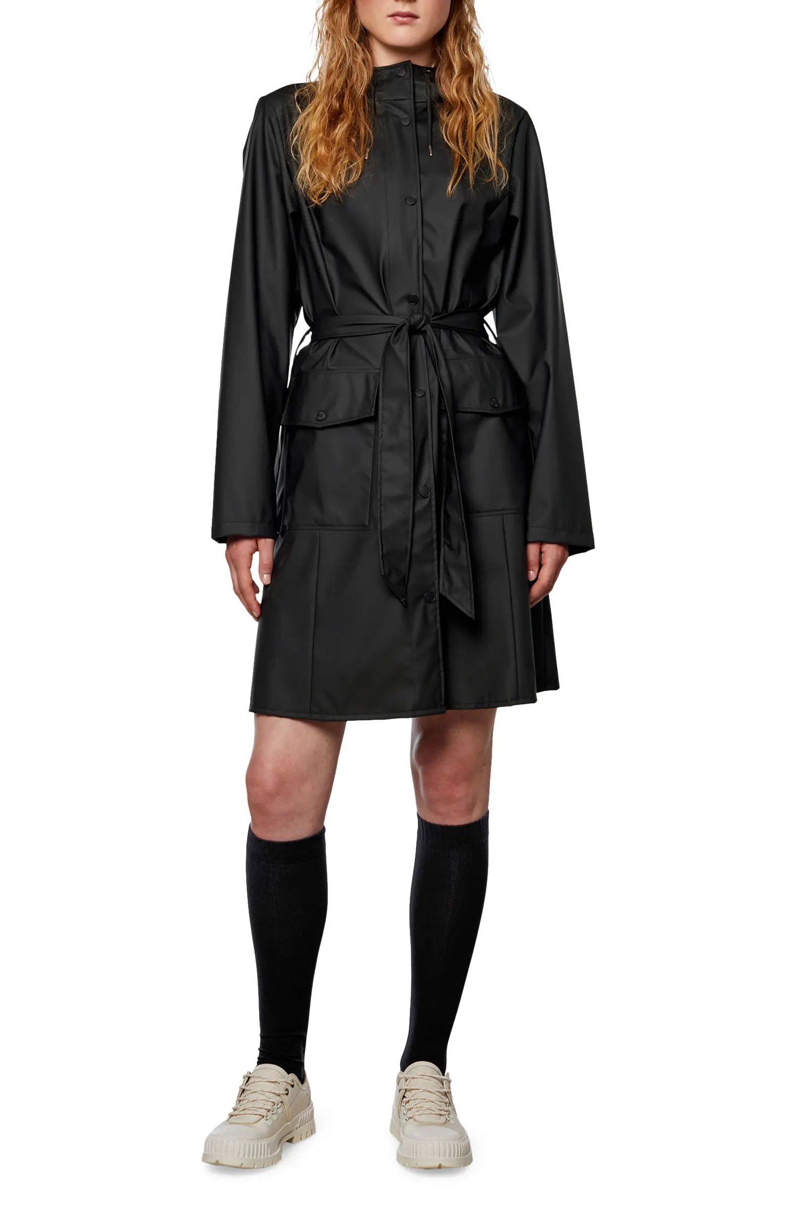 Curve Waterproof Belted Jacket | Nordstrom