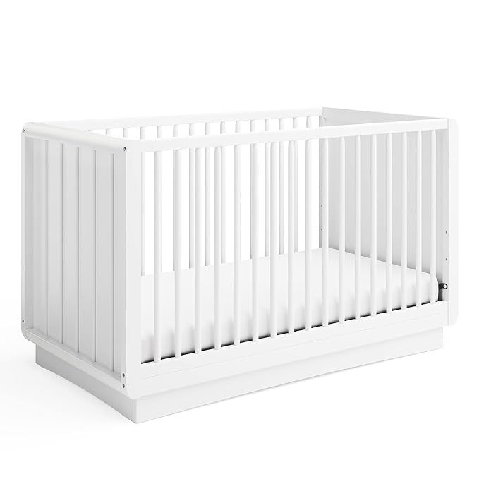 Storkcraft Skye 3-in-1 Convertible Crib (White) - Converts from Baby Crib to Toddler Bed and Dayb... | Amazon (US)