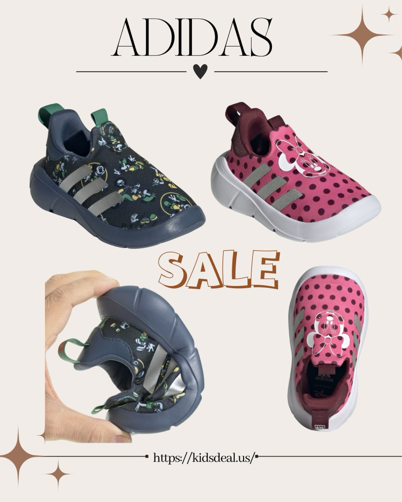 Super comfortable shoes with an accurate fit. My toddler loves them and wears them all day. 

Don’t miss the back-to-school sale—up to 60% off, now under $18! Use code OFF15

#adidas #toddler #kids sneakers #disney #back to school 

#LTKKids #LTKShoeCrush #LTKBaby