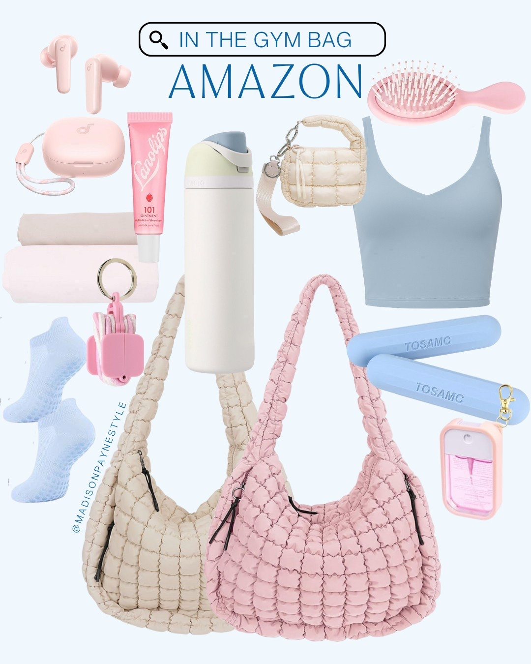 In the Gym Bag 👟👜

Bag, Summer Fashion, Amazon Fashion, Amazon Summer, Budget Fashion, Affordable, Madison Payne

#LTKItBag #LTKSeasonal #LTKStyleTip