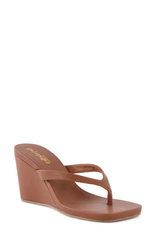 Seychelles Uptown Wedge Flip Flop in Brown at Nordstrom, Size 9 | Nordstrom