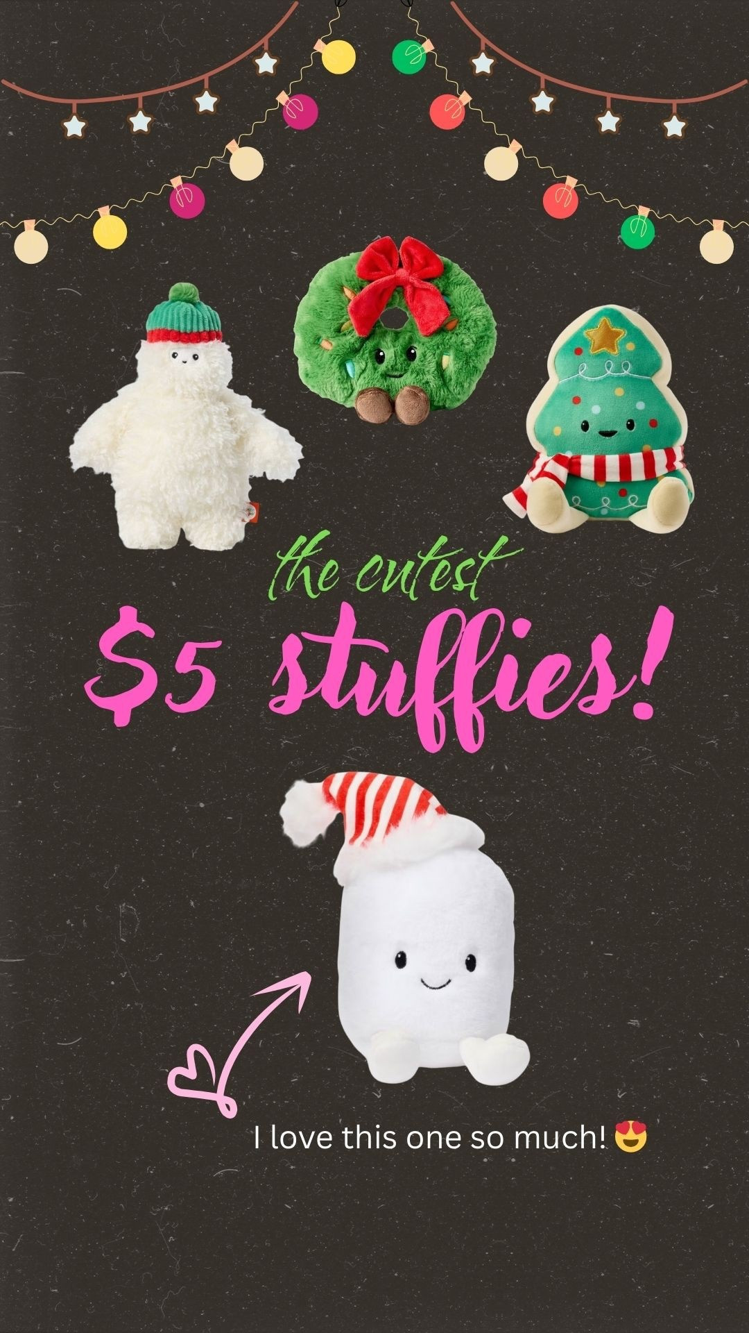 Cutest $5 plushies from Target! #target #targetfinds #christmas #christmasgift #stockingstuffers#LTKCyberWeek 

#LTKHoliday #LTKKids