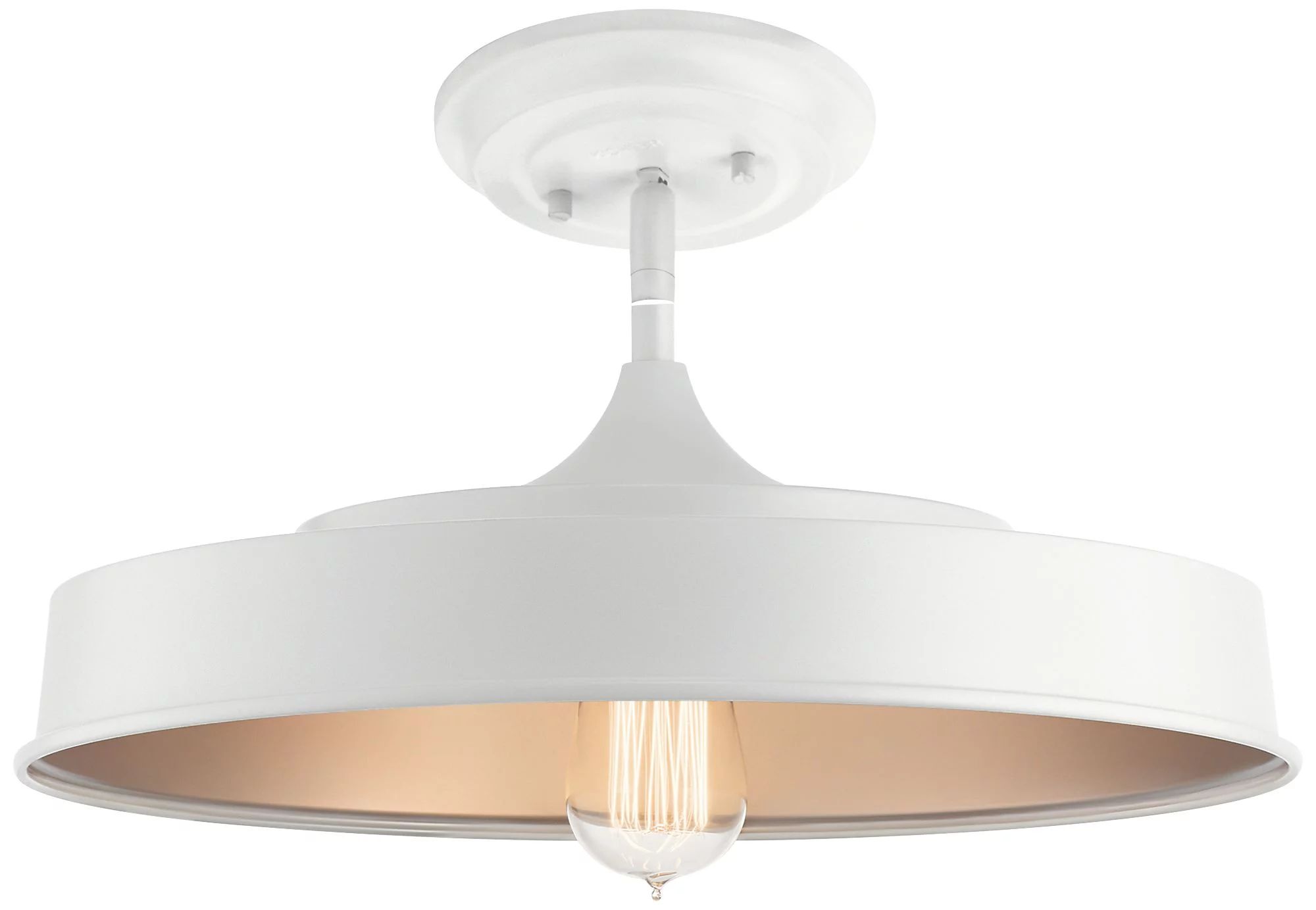 Kichler Elias 16"  Semi Flush White | Walmart (US)