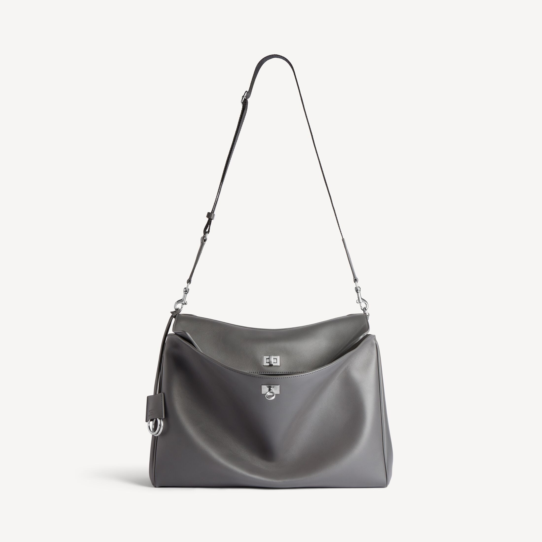 Balenciaga Rodeo Messenger Bag Medium - Grey & Silver - Men | Balenciaga