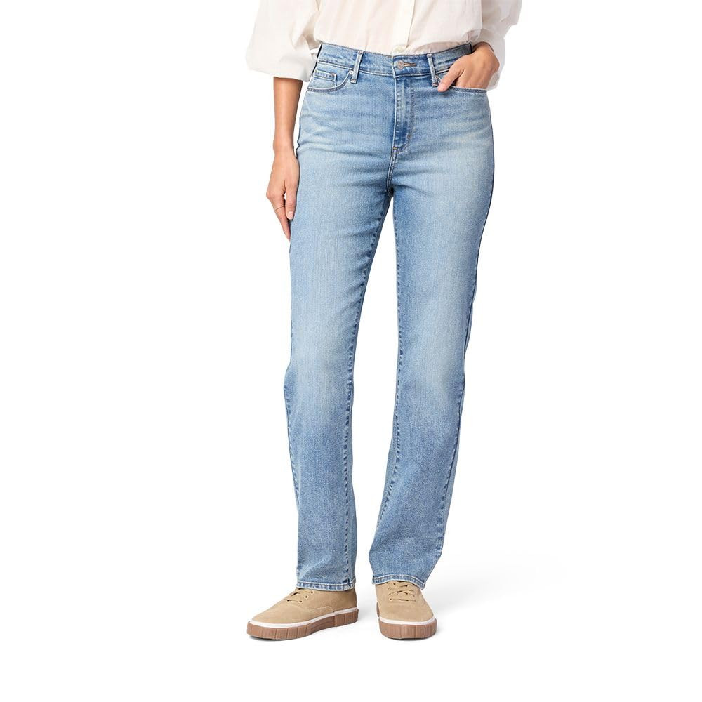 Levi Strauss Signature womens High-rise Straight (Standard and Plus) | Amazon (US)