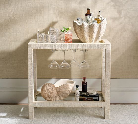 Cape Woven Bar Cart (32") | Pottery Barn (US)