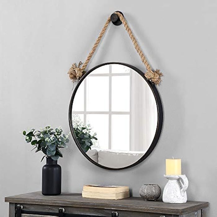 FirsTime & Co.® Dockline Round Mirror, American Crafted, Oil Rubbed Bronze, 22 x 2 x 33.5 | Amazon (US)