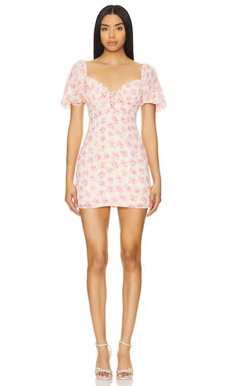 Sherrie Puff Sleeve Dress in Pink Floral | Revolve Clothing (Global)