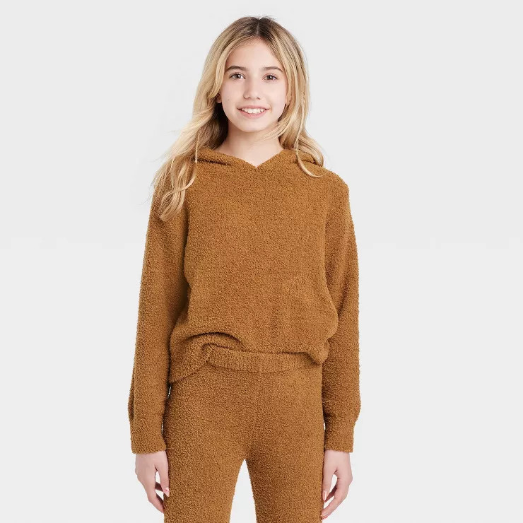 Girls' Cozy Hooded Sweatshirt - art class™ | Target