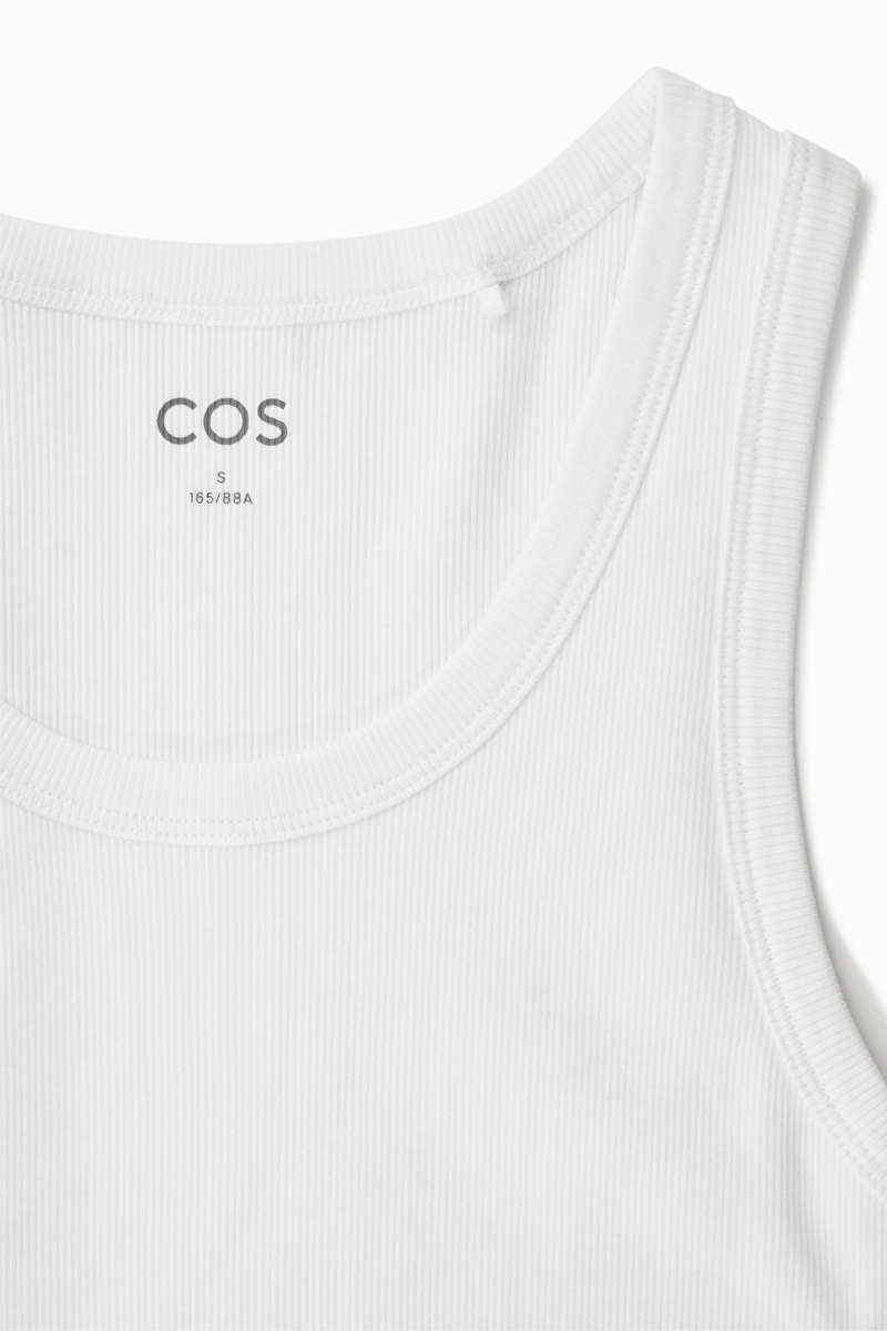 RIBBED TANK TOP - WHITE - COS | COS (US)