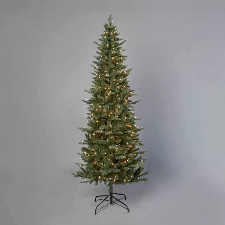 7' Pre-Lit Slim Balsam Fir Artificial Christmas Tree Clear Lights - Wondershop™ | Target