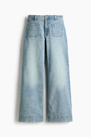 H & M - Wide High Waist Jeans - Blue | H&M (US + CA)