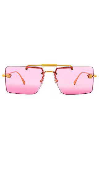Rock Icons Rectangle in Gold & Fuchsia | Revolve Clothing (Global)