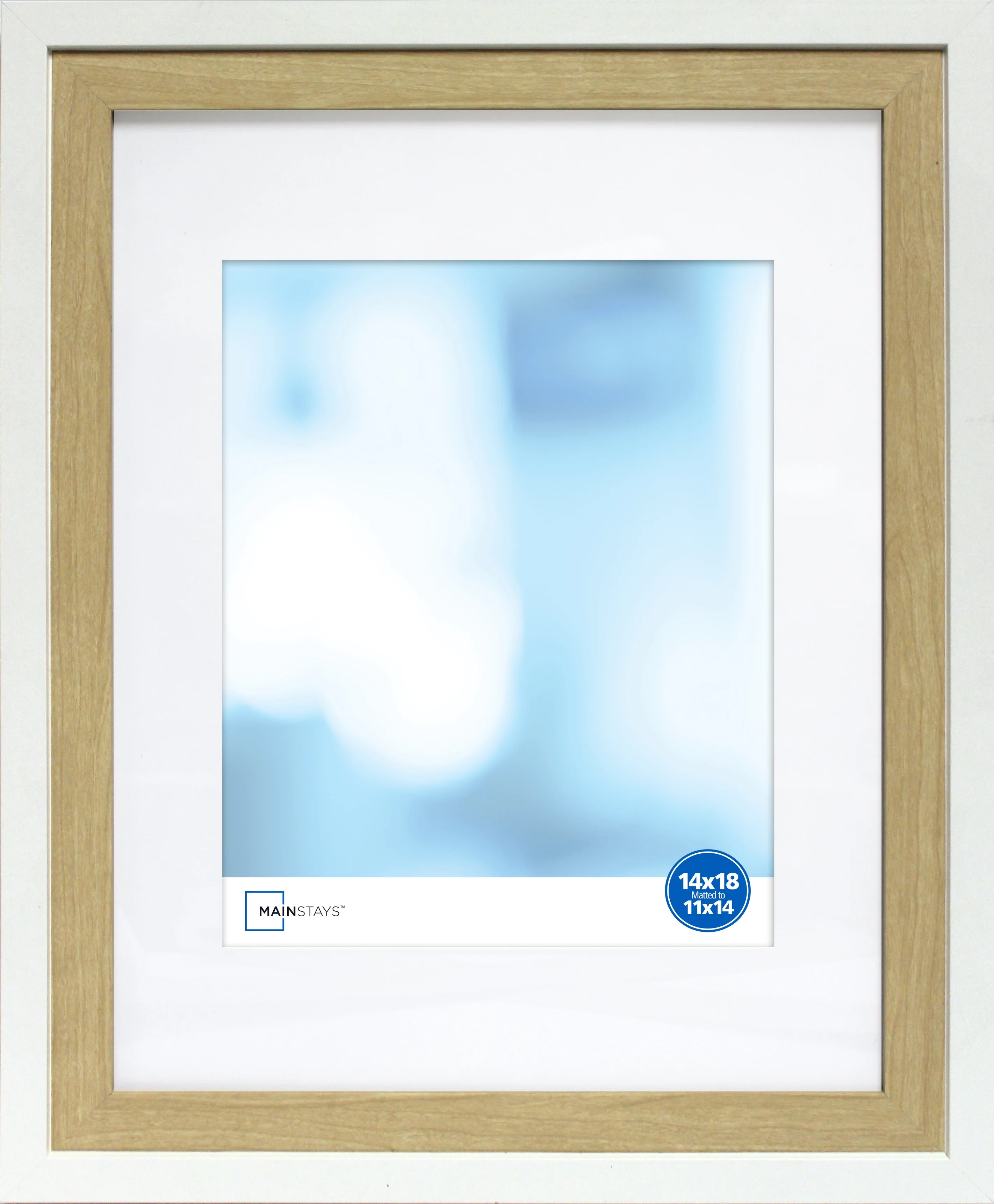 Mainstays 14x18 Matted To 11x14 2-Tone Wood Frame | Walmart (US)