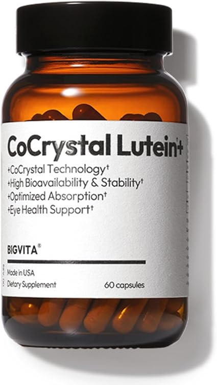BIGVITA CoCrystal Lutein + | 3-in-1 Eye Support, Fast-Absorbing Lutein, Zeaxanthin & Astaxanthin ... | Amazon (US)