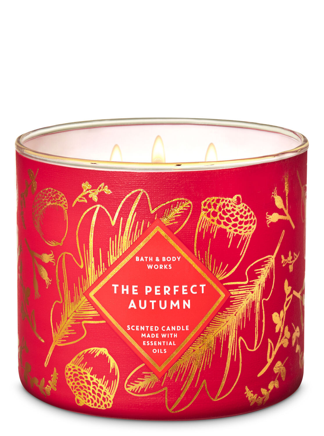 The Perfect Autumn 3-Wick Candle | Bath & Body Works
