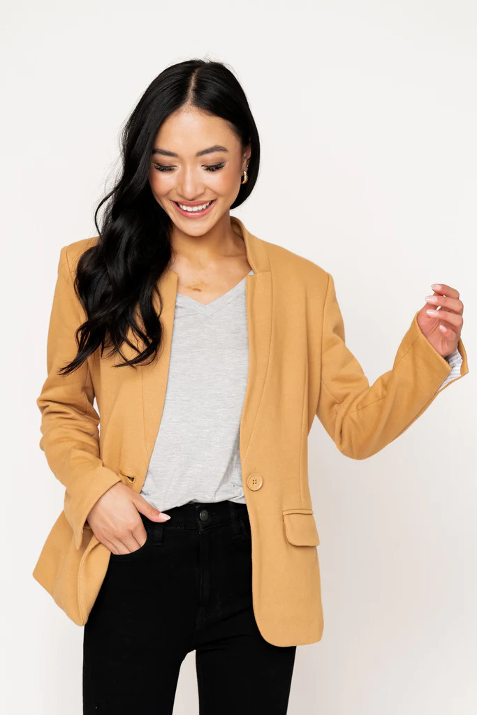 Notch Collar Blazer | Gibson