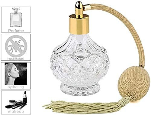 H&D HYALINE & DORA H&D Charming Clear Checked Carved Glass Empty Refillable Perfume Bottle with S... | Amazon (US)
