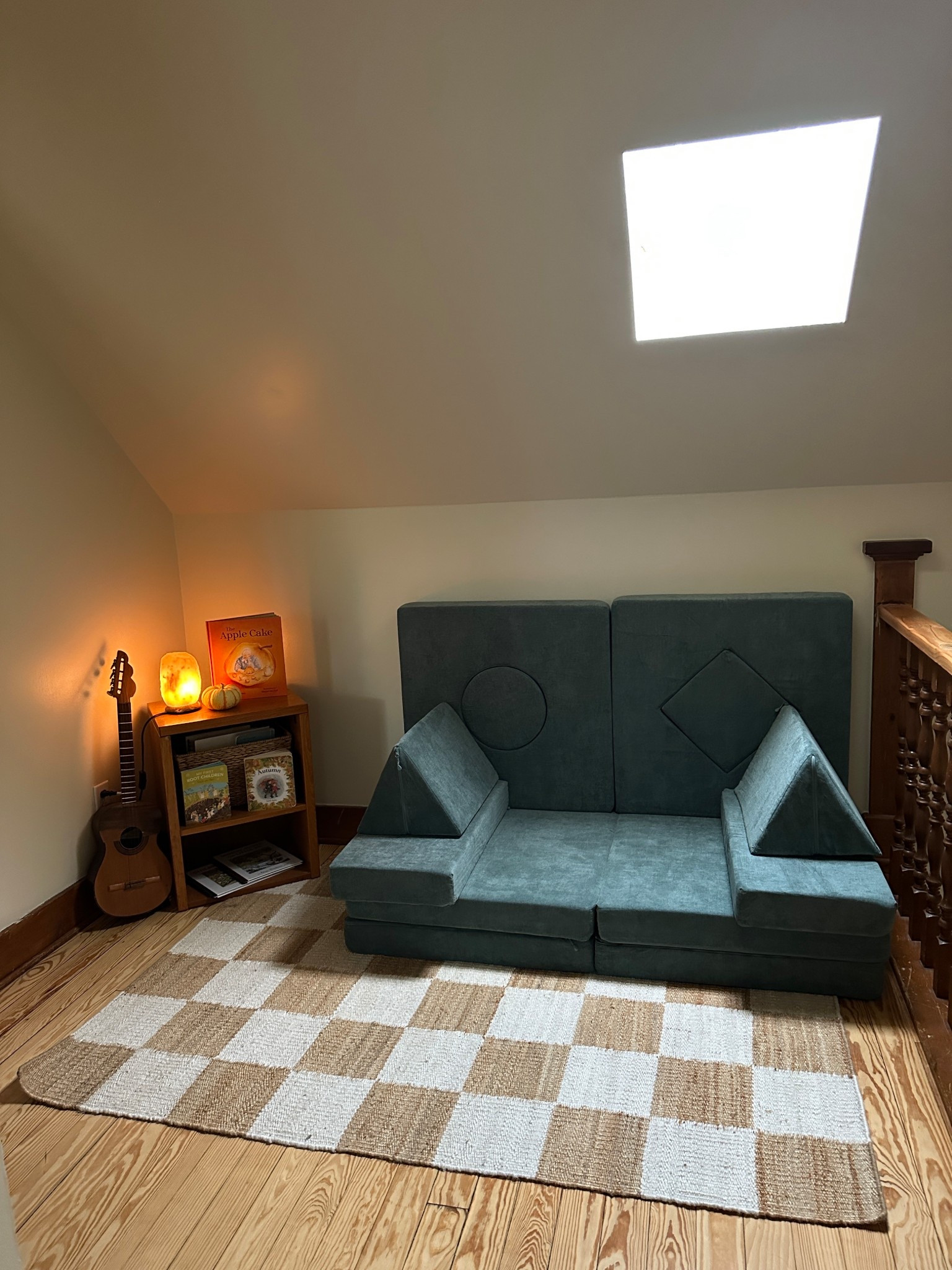 Checkered Rugs, good books and a comfy little couch makes the coziest reading nook 📚 

#LTKHome #LTKFamily #LTKSaleAlert