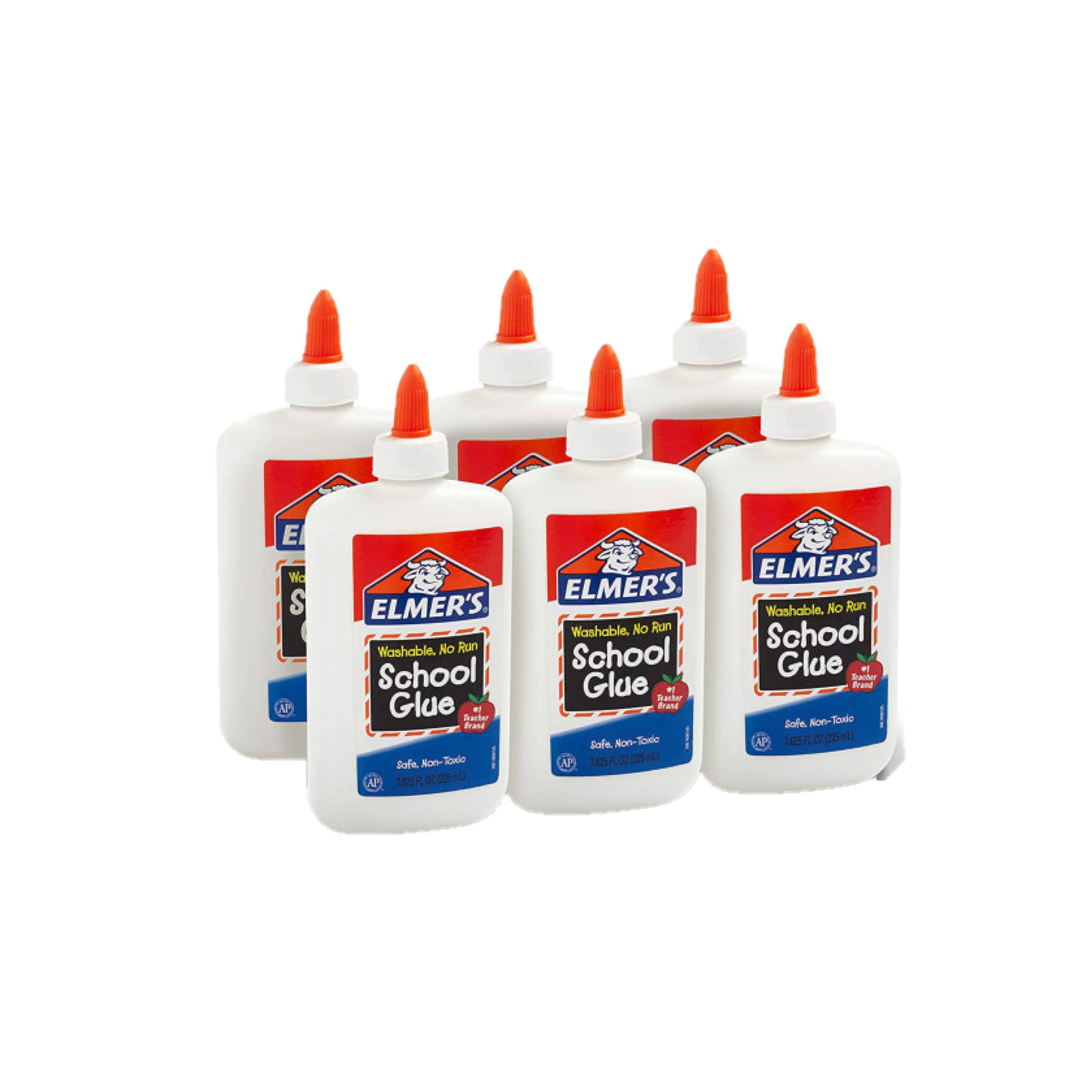 Elmer's Liquid School Glue Washable 7.6 oz Each 6 Count - Great for Making Slime, #1 Teacher Bran... | Amazon (US)