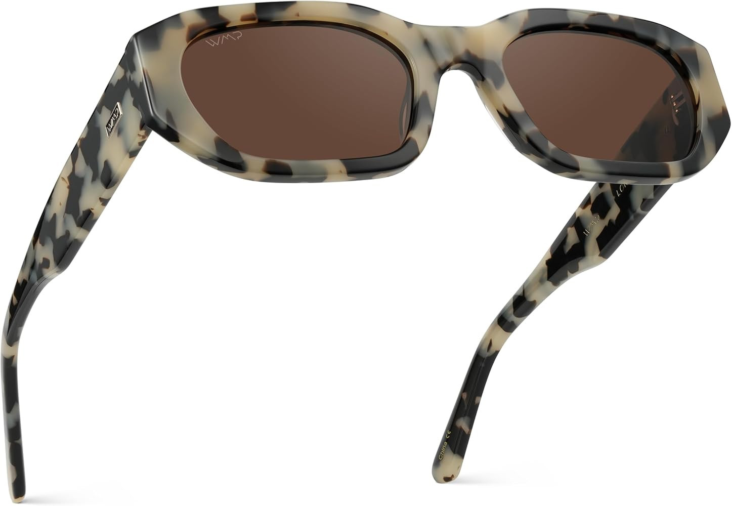 WearMe Pro - Women's Chunky Narrow Rectangular Sunglasses - Polarized, Lightweight Acetate, 100% ... | Amazon (US)