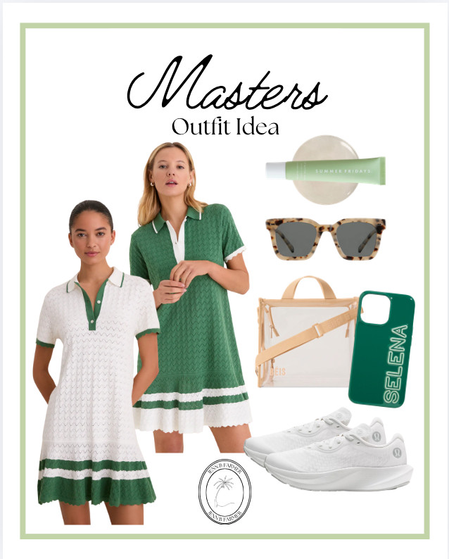 This Tuckernuck dress comes in two colors and it's perfect for a casual day out!


Masters outfit idea, green dress, mom life, casual style, lululemon, tennis shoes, white dress, Tuckernuck dress, sunglasses, BEIS crossbody bag 

 #LTKgrwm #LTKmomlife #LTKSeasonal
