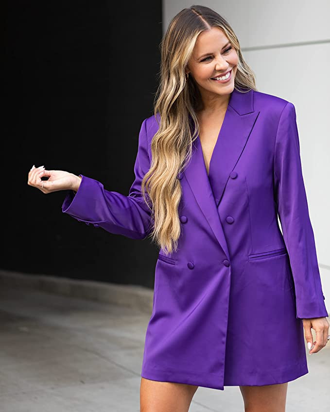 The Drop Women's Purple Double Breast Blazer Dress by @Kerrently | Amazon (US)