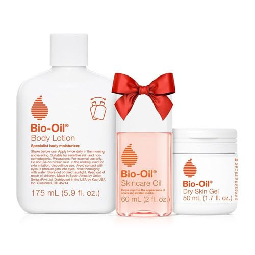 Bio-Oil Skincare Set for Scars, Stretch Marks, and Dry Skin, 3 Pc Travel Size Kit Includes Skin Care Oil (2 oz), Dry Skin Gel (1.7 oz), and Body Lotion (5.7 oz), Pregnancy and Maternity Stretch Marks | Amazon (US)
