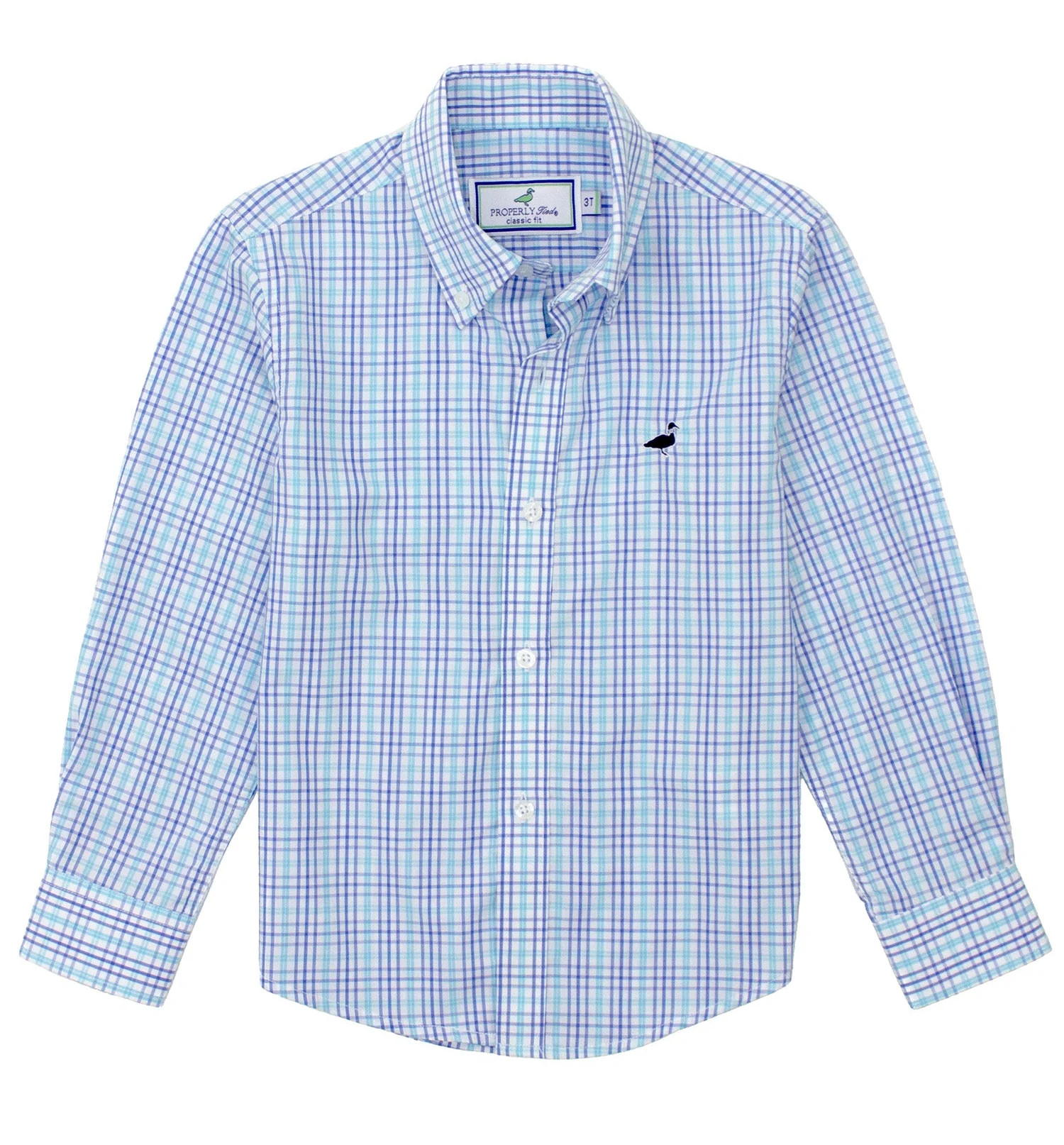 Properly Tied Seasonal Sportshirt- Deane Check | JoJo Mommy