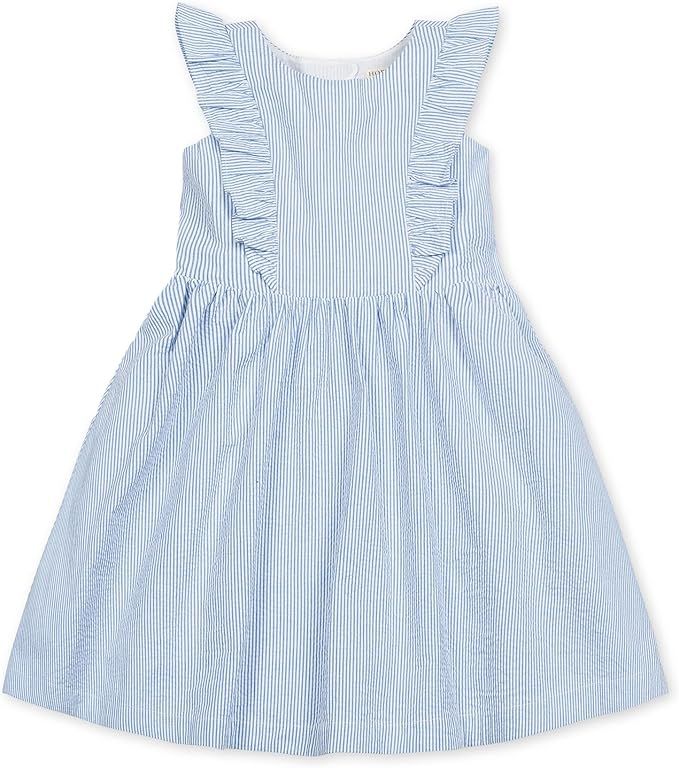 Hope & Henry Girls' Flutter Sleeve Fit and Flare Dress | Amazon (US)