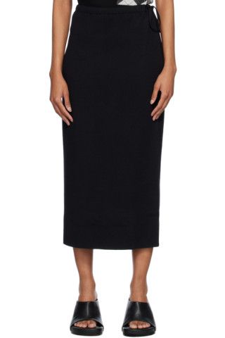 Black 'The Tie' Maxi Skirt | SSENSE