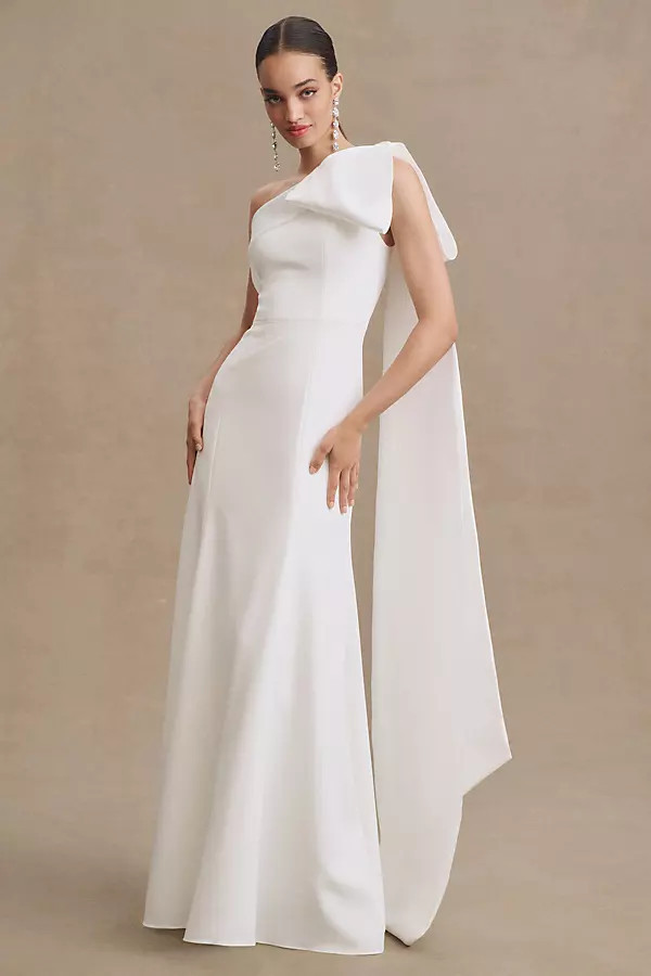 Tabitha One-Shoulder Wedding Gown | Anthropologie (US)