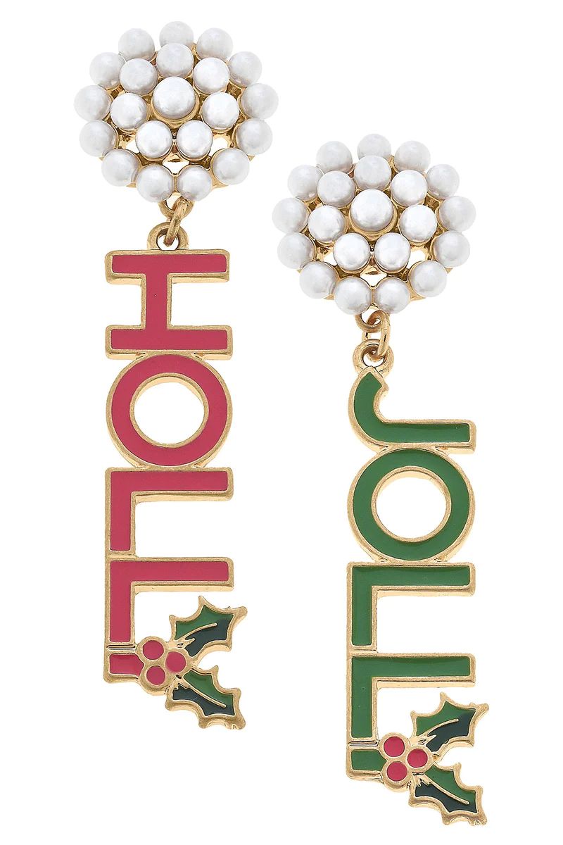 Holly Jolly Enamel Earrings | CANVAS