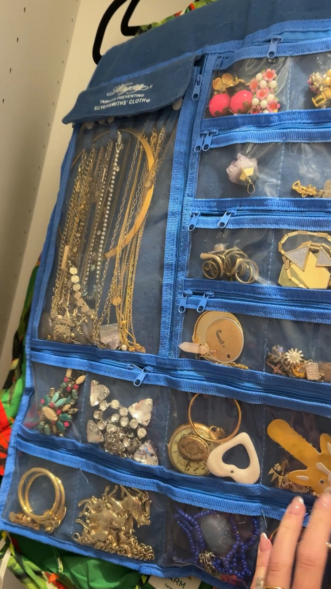 Tarnish preventing jewelry holder that hangs up in your closet!

#LTKmomlife #LTKdayinmylife #LTKootd