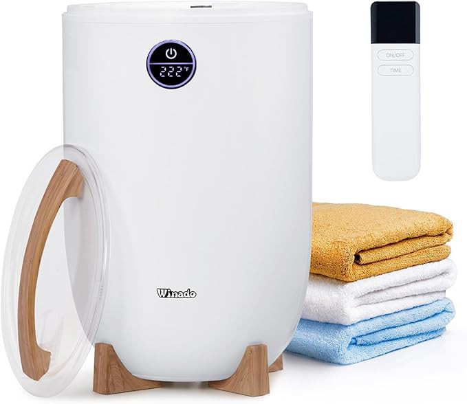 Winado Towel Warmer Bucket Style, Large Towel Heater w/Remote Control, Adjustable Time, LED Displ... | Amazon (US)