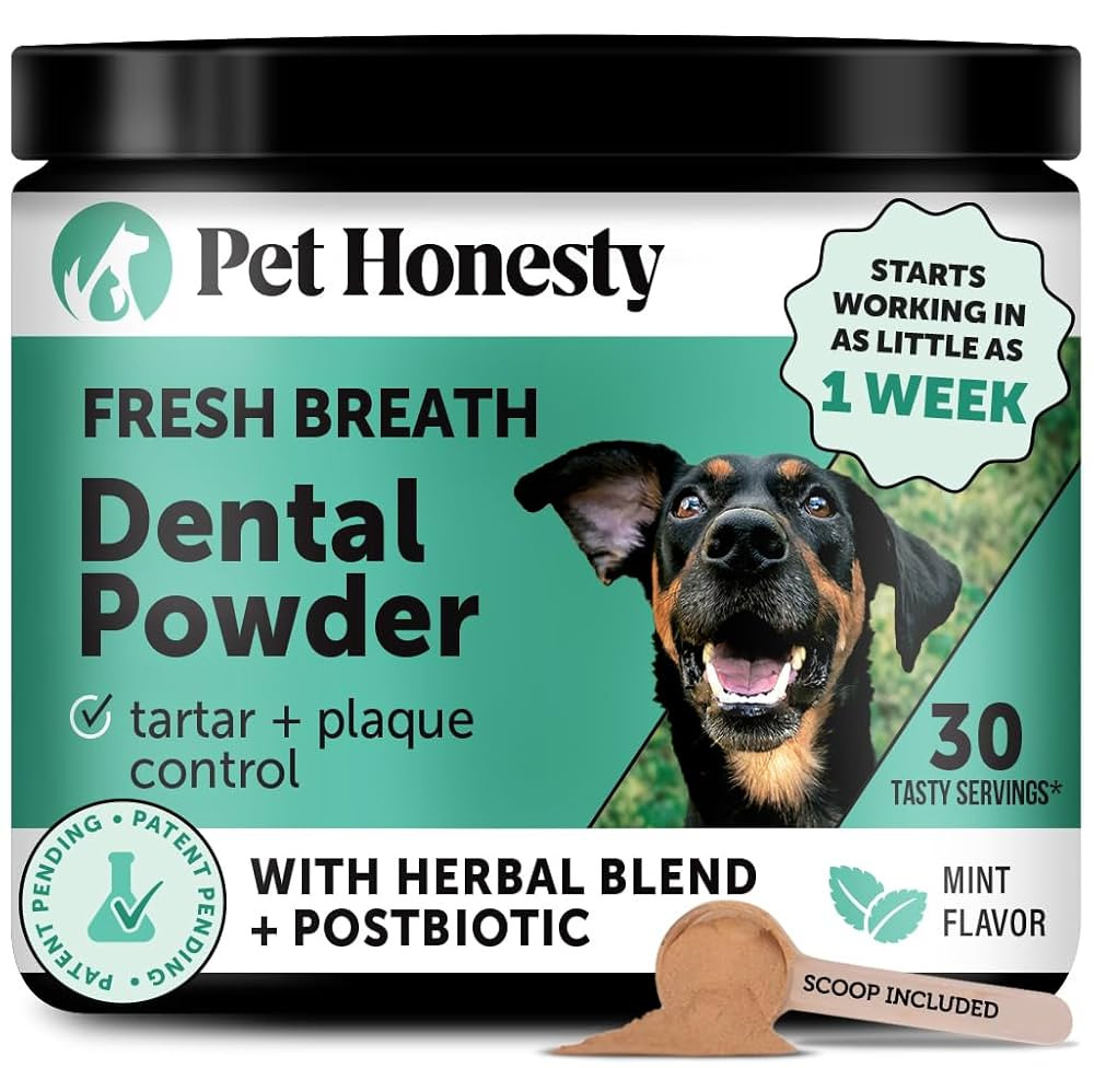 Dog Breath Freshener Dental Powder for Teeth Cleaning Plaque Off, Dental Care for Dogs, Tartar Re... | Amazon (US)