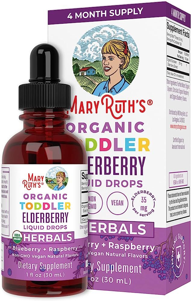 Elderberry Syrup for Toddlers by MaryRuth's | USDA Organic | Black Elderberry Liquid Drops for Im... | Amazon (US)