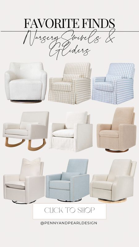 Shop the cutest nursery swivels and gliders that will transition with your family and home as the years go on. Can’t get enough of the gingham 😍 Most are under $1000 



#LTKbaby #LTKhome #LTKbump
