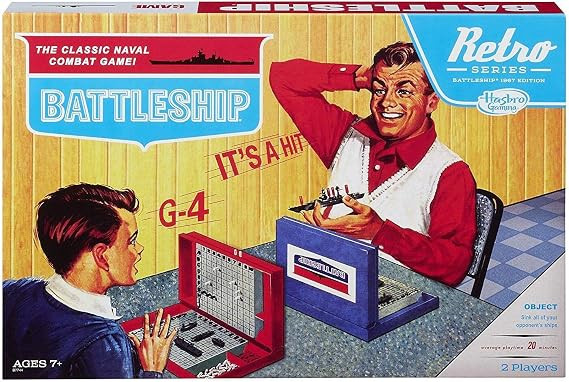 Amazon.com: Battleship Game Retro Series 1967 Edition : Hasbro: Toys & Games | Amazon (US)