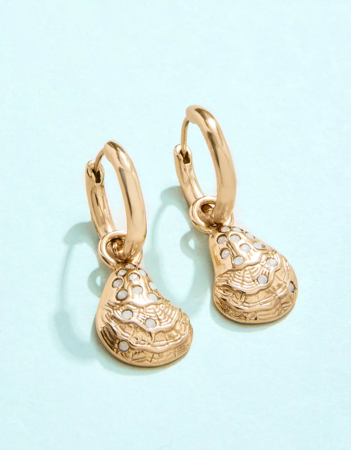 Bluffton Oyster Convertible Hoop Earrings | Spartina 449