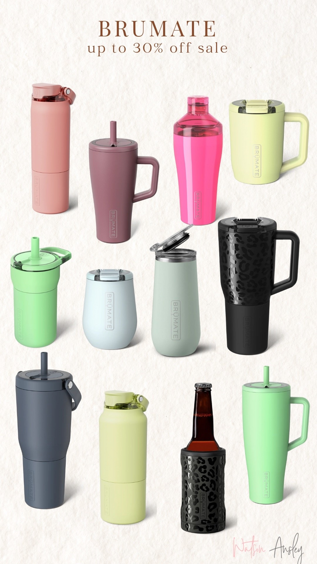 Shop 30% off these sale items at Brumate + 15% off Brumate site wide with code: CHEERS15

The Era 40oz is my daily must have cup! I don’t go a day without it. Has a lock making it leak proof, handle with grip, fits in cupholder and comes in tons of colors. 

Also love tons of their other cups like the wine tumblers, slim can koozies, kid cups and more!

 Click here to shop the sale!!

Brumate | cups | tumblers | handle | cupholder | silicone straw | dishwasher safe | workout | shaker bottles | flute | rocks | wine | champagne | water | cocktails | shaker | fitness | hydrate | sale | gift 

#LTKActive #LTKSaleAlert #LTKFindsUnder100