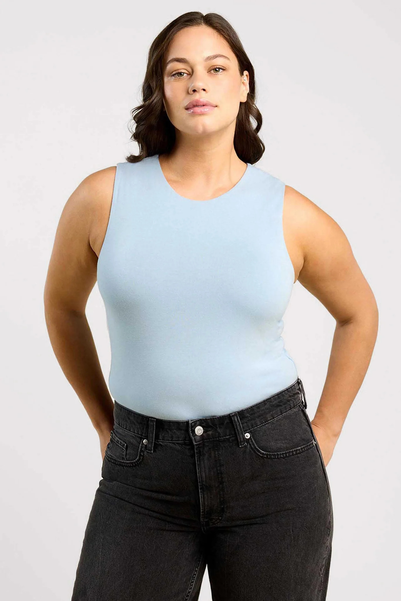 Classic Crewneck Tank Bodysuit | nuuds