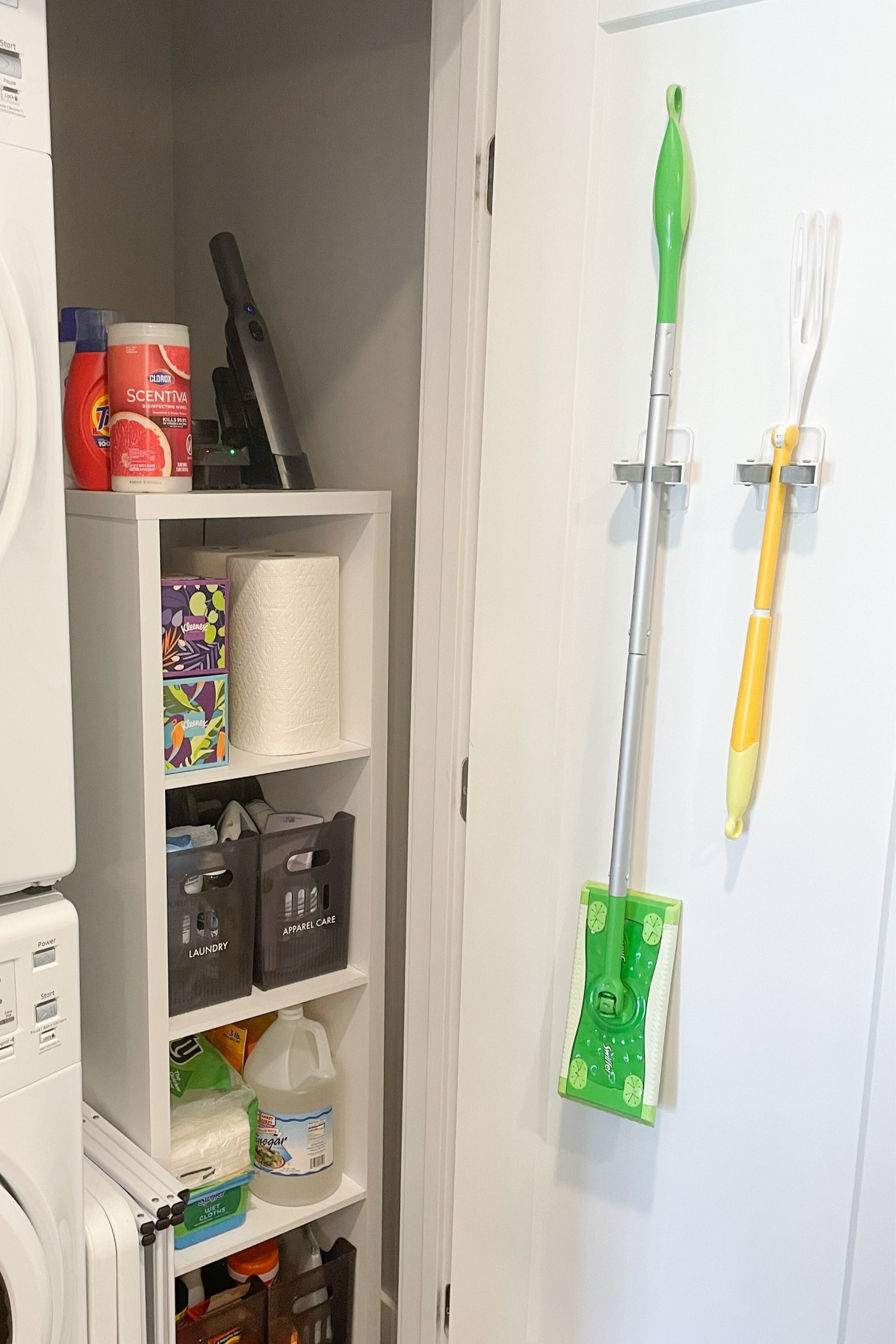 Target cube organizer / container store / laundry closet / laundry organization / organized home / command hooks 

#LTKHome