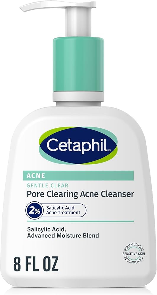 Cetaphil Gentle Clear Pore Clearing Acne Cleanser, Foaming Gel Cleanser for Sensitive, Acne-Prone... | Amazon (US)