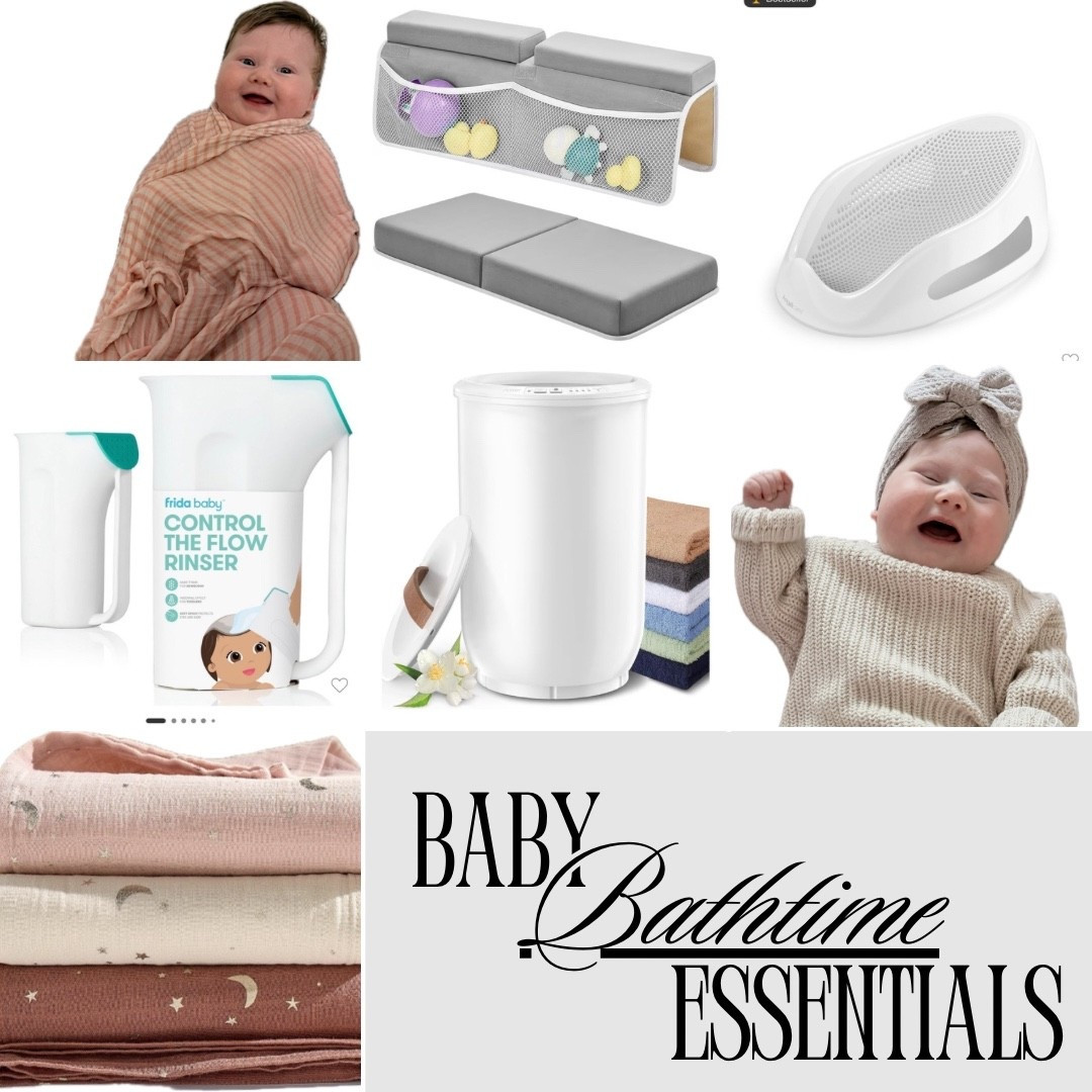 Baby bathtime essentials! 