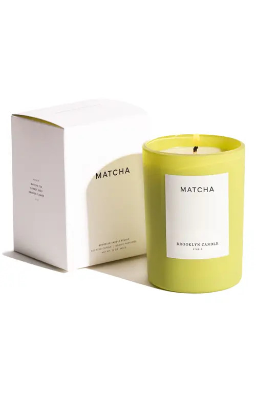 BROOKLYN CANDLE STUDIO Matcha Candle in Bright Green at Nordstrom | Nordstrom