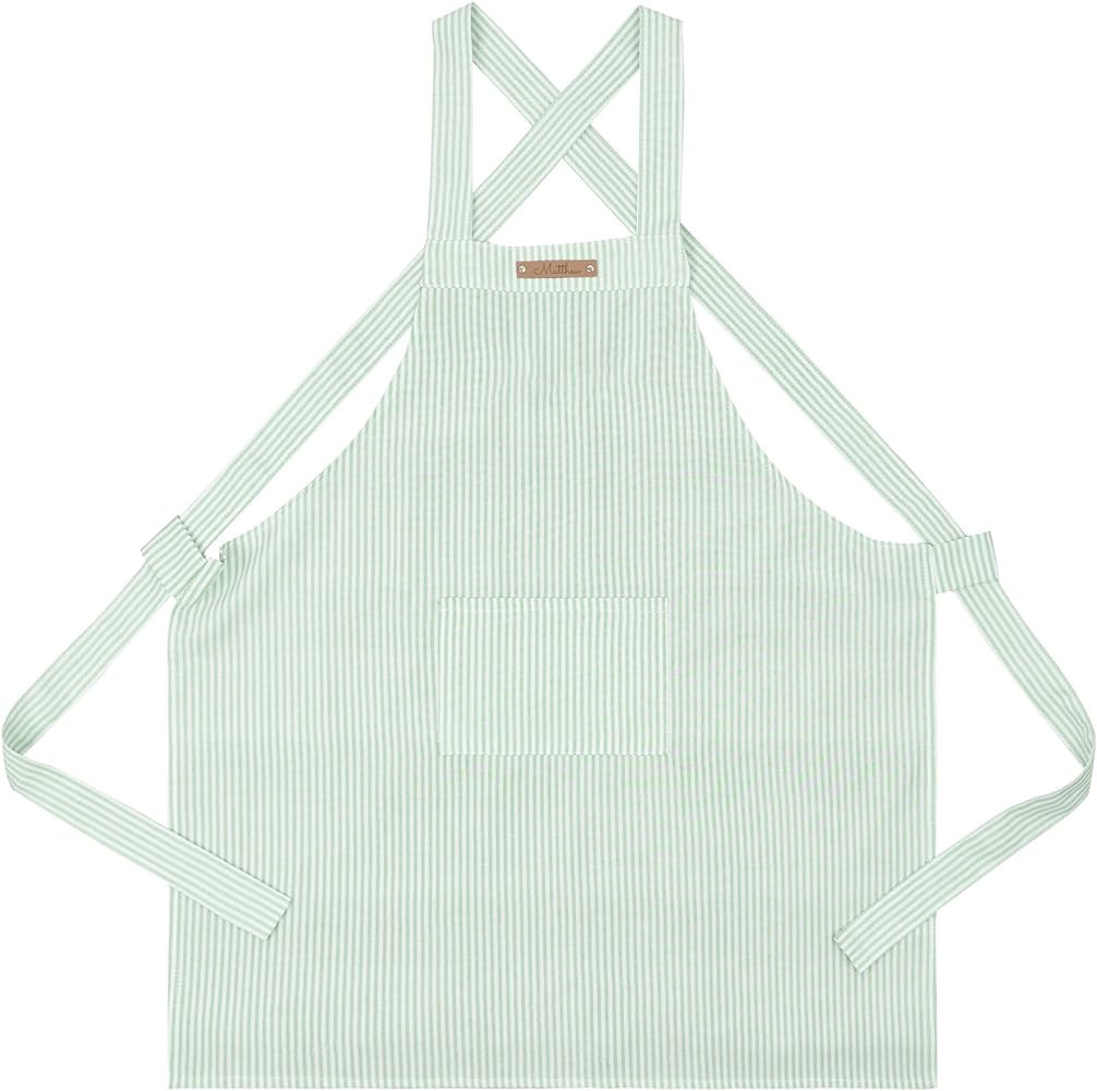 MT WORLD Personalized Kids Apron Chef Apron Cotton Toddler Apron Cooking Aprons for Children Boys... | Amazon (US)