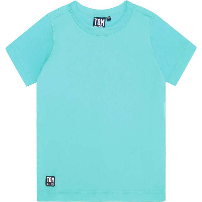 Short Sleeve Rash Vest, Sky Blue - Tom & Teddy Papa & Mini | Maisonette | Maisonette
